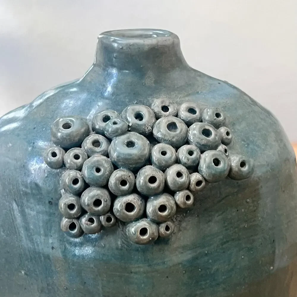 Studio Art Pottery Ceramic Vase 10.5